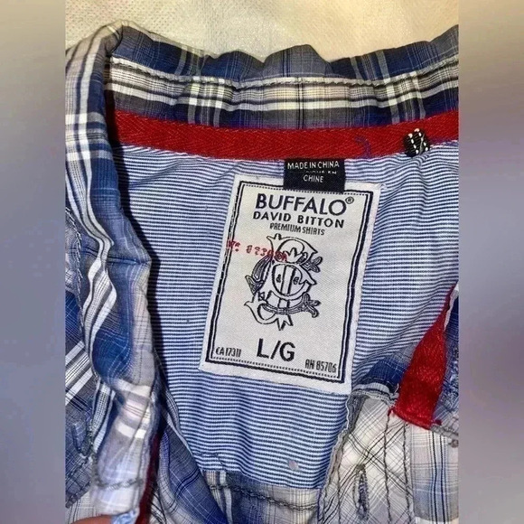 Buffalo premium shirts men’s cotton shirt 👕 for summer short sleeve - Picture 3 of 10